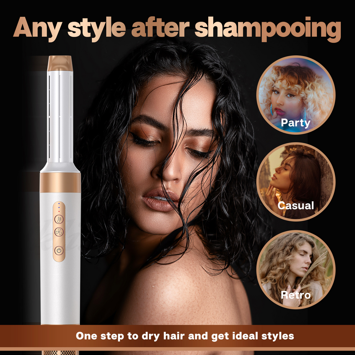 7-in-1 Airwrap Hair Styler for Curls, Waves & Straightening